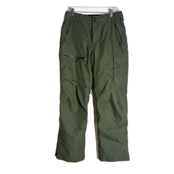 Stoic Ski Snowboard Pants Mens Small Olive Green Insulated Pockets SICZ2ME - Picture 1 of 13